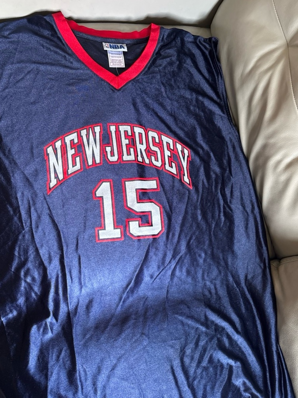 NBA New Jersey Navy 15 Basketball Jersey Vince Carter